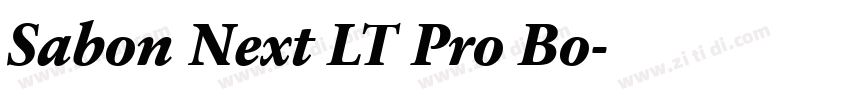 Sabon Next LT Pro Bo字体转换